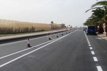 La nueva pinta de la carretera de Melenara/TA.